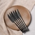 Set de 6 cuchillos acero inoxidable Linea Bambu Elegante negro - comprar online
