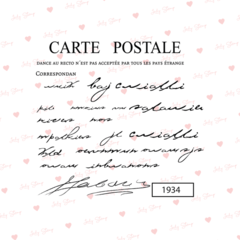 Lady Stamp V613 - Carta Postal