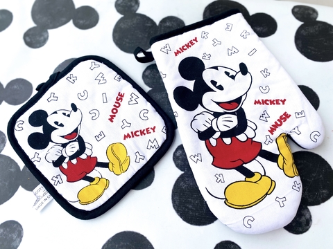 Set manopla agarradera MICKEY MOUSE WHITE