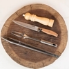 Set De Asado Cocina Pimentero + Tenedor + Cuchillo 33 CM+ Pinza