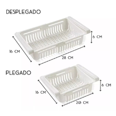 Bandeja Estante Cajon Almacenamiento Para Heladera Plástico en internet