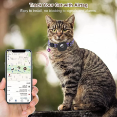 Collar Reflactante Para Gatos Con Porta Airtag Localizador - comprar online