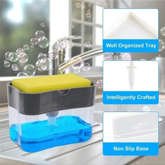 Imagen de Dispenser Para Detergente Esponja 2 En 1 Cocina