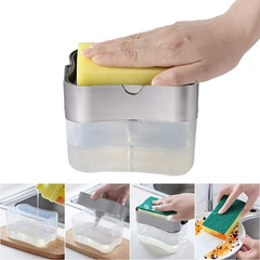 Dispenser Para Detergente Esponja 2 En 1 Cocina - tienda online