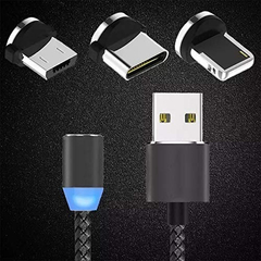 Cable Magnético Usb Micro Usb V8 + Tipo C + iPhone Iman Celu - comprar online