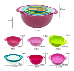 Set Reposteria Colador Tamiz Bowl Vertedor Cucharas Medidor - comprar online