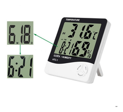 Termómetro Humedad Reloj Digital Despertador Higrometro - comprar online