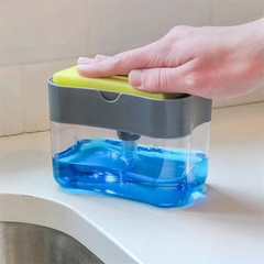 Dispenser Para Detergente Esponja 2 En 1 Cocina