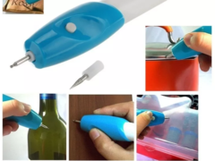 Lapiz Grabador Mini Torno Metal-vidrio Madera 2 Puntas - comprar online
