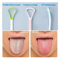 Limpiador De Lengua Rascador Higiene Bucal Cuidado Dental - comprar online