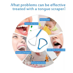 Imagen de Limpiador De Lengua Rascador Higiene Bucal Cuidado Dental