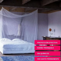 Mosquitero Tul Protector Cubre Cama 2 Plazas King Cuadrado - El Gran Bazar - Moderniza tu Hogar