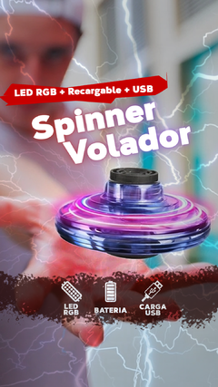 Spinner Con Luz Led Volador Trompo Luminoso Diversión Niños - tienda online