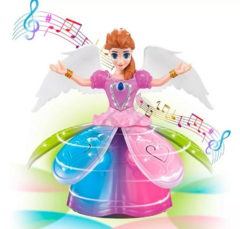 Muñeca Princesa Interactiva Baila Luces Sonidos Giratoria