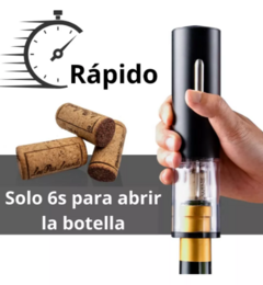 Saca Corchos Electrico Destapador De Botella De Vino A Pilas - comprar online