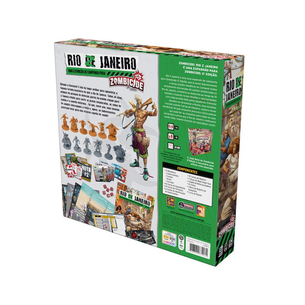 Zombicide (2ª Edição): Rio Z Janeiro (Expansão) + sleeves de brinde