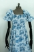 Vestido tolie Jouy Azul - comprar online