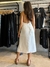 Vestido Midi Decote Trançado Branco - comprar online