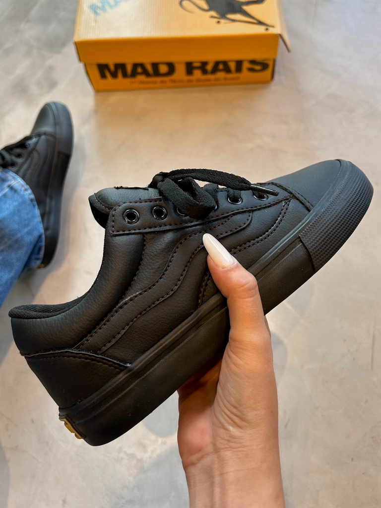 Tenis Mad Rats Old School Black - Lace Sneakers