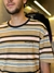 Camiseta Blunt Striped Listrado Marrom - comprar online