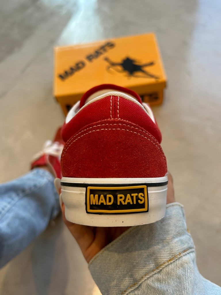 TÊNIS MAD RATS - OLD SCHOOL VERMELHO