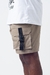 Shorts Alltribe Cargo Front Zip Pocket Caqui - comprar online
