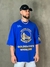 Camiseta Oversized Approve X NBA Warriors Azul - loja online