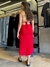 Vestido Midi Borboleta Vermelho - comprar online