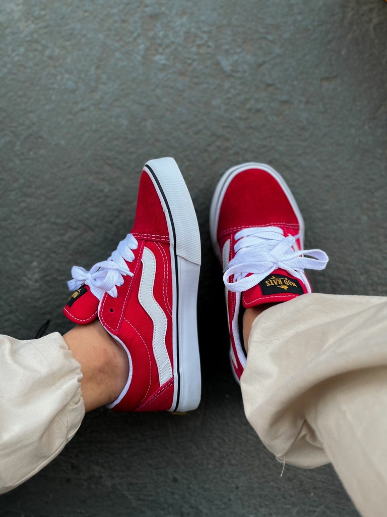 Tenis Mad Rats Preto/Vermelho Old School - VIVA VIVAZZ