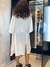 Kimono Longo Recortes Linho Branco - comprar online