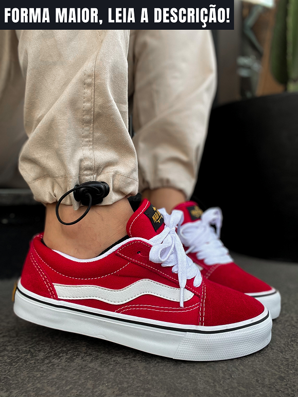 Tenis Mad Rats Old School Vermelho - Lace Sneakers