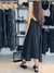 Vestido Midi Fendas Preto - comprar online