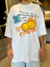 Camiseta Approve Oversized Doodle Branca