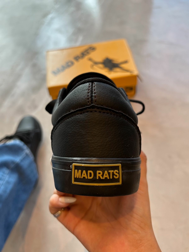 TÊNIS MAD RATS OLD SCHOOL BRANCO/LARANJA COURO - QUIOS