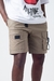 Shorts Alltribe Cargo Front Zip Pocket Caqui na internet