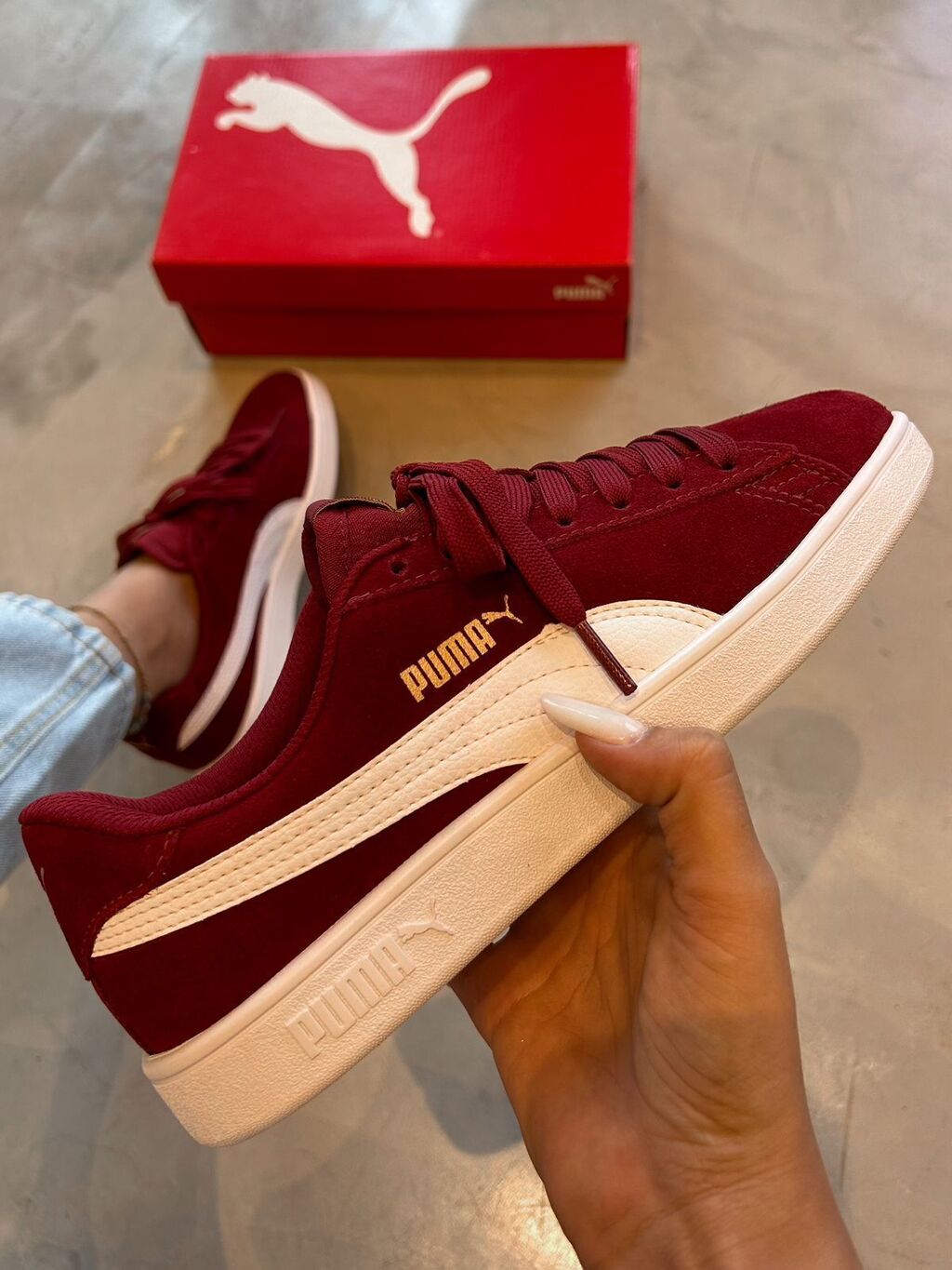 Tenis puma smash deals vermelho