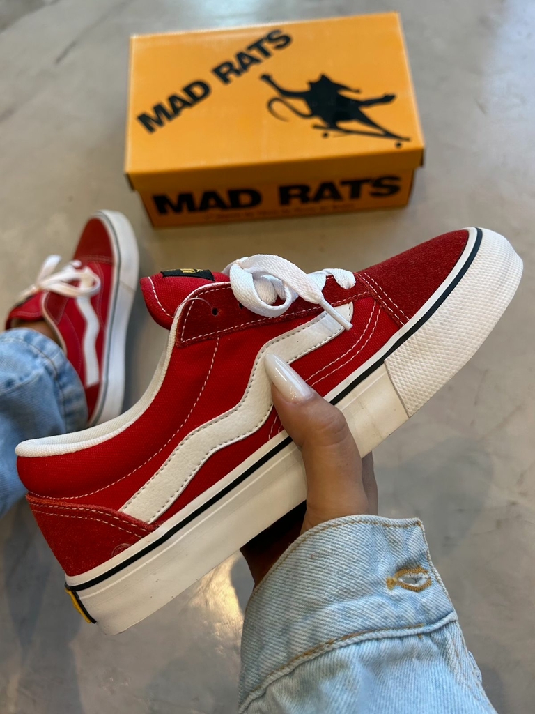 Tênis Old School Vermelho Mad Rats Oficial - Maduda Shop