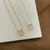 COLAR INICIAL LETRA B BANHO OURO 18K - comprar online