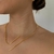 CHOKER ARO COM FENDA BANHO OURO 18K - comprar online