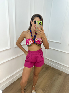 Cropped Floral TAM P - loja online