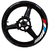 Adesivo refletivo para pneu de roda de motocicleta, bloco de cores, combinacao quadrada, universal para rodas de 17 polegadas, para yamaha, bmw, honda