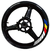 Adesivo refletivo para pneu de roda de motocicleta, bloco de cores, combinacao quadrada, universal para rodas de 17 polegadas, para yamaha, bmw, honda - comprar online