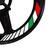Image of Adesivo refletivo para pneu de roda de motocicleta, bloco de cores, combinacao quadrada, universal para rodas de 17 polegadas, para yamaha, bmw, honda