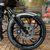 Para-lama dianteiro para motocicleta de 21 polegadas + led estilo cvo conjunto de extensao do sistema de para-lamas traseiro para harley touring 2014-2020