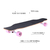 43in skate longboard bordo madeira skate lixa duplo rocker a?o skate deck meninos meninas iniciante longboard - comprar online