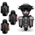 Para-lama dianteiro para motocicleta de 21 polegadas + led estilo cvo conjunto de extensao do sistema de para-lamas traseiro para harley touring 2014-2020 - comprar online