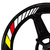 Image of Adesivo refletivo para pneu de roda de motocicleta, bloco de cores, combinacao quadrada, universal para rodas de 17 polegadas, para yamaha, bmw, honda
