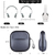 POYATU RPT-01 Bolsa para fones de ouvido Adidas RPT-01, capa de caixa, bolsa port?til de armazenamento