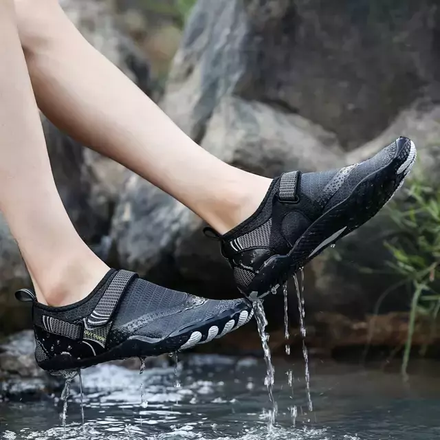 Sapatos de água Homens Mulheres Praia Aqua Shoes Quick Dry Crianças  Barefoot Upstream Caminhadas Pai-Filho Wading Sneakers Sapatos De Natação