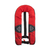 Daiseanuo colete salva-vidas vermelho adulto manual inflavel 150n bolso com ziper pesca esportes aquaticos float rafting acessorios de barco